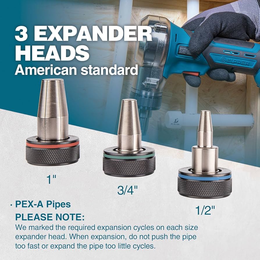 BRIEFING EXPANDER A4 　MADE.IN.USA 2WAY ZUPPER 18V Pro PEX Expansion Tool Kit with 1/2